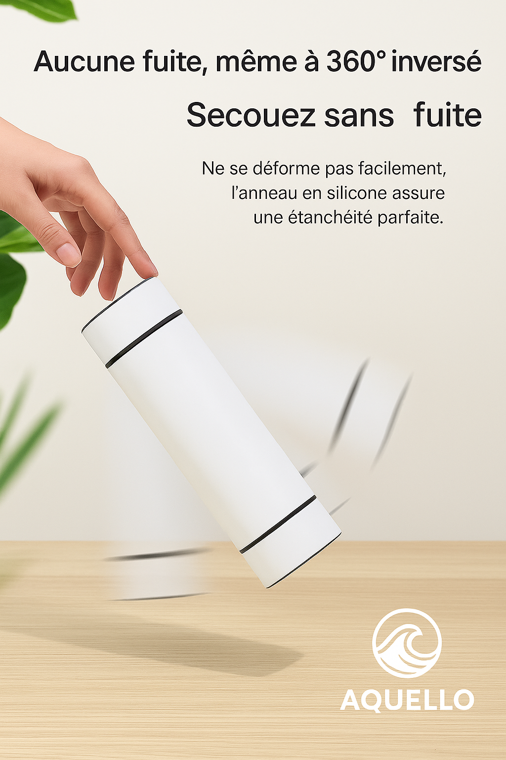 Gourde Argentée Affichage de Température Isotherme 500 ml