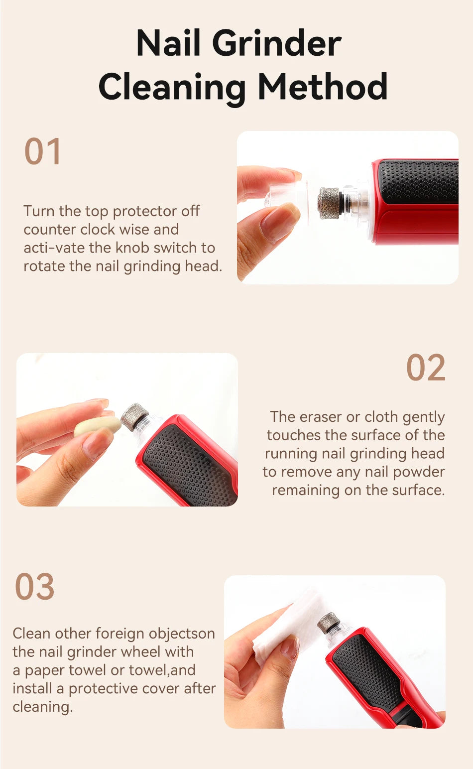 Coupe Griffe électronique pour animaux de compagnie, Rechargeable, toilettage des pattes de chien, coupe-ongles, lumière LED, 7 vitesses réglables, griffe de chat